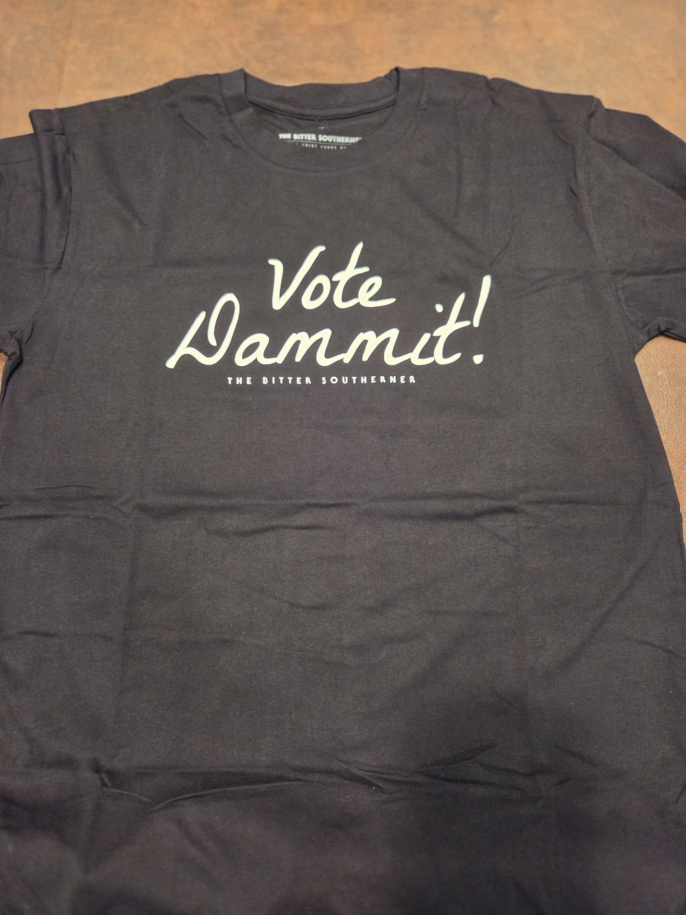 New 'Vote Dammit!' Graphic Tee - Black -M